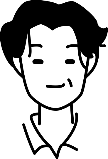 Голова мужчины с волнистыми волосами в PNG, SVG