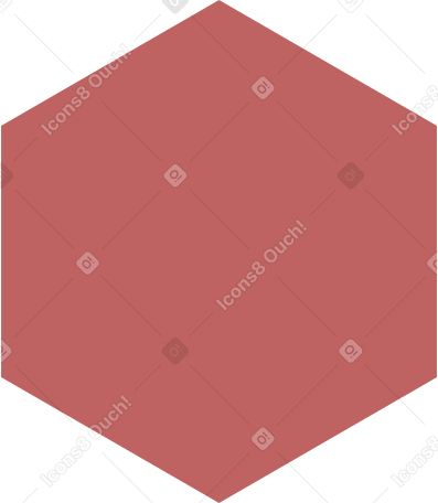 burgundy hexagon Illustration in PNG, SVG