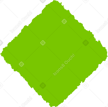 rhombus green Illustration in PNG, SVG