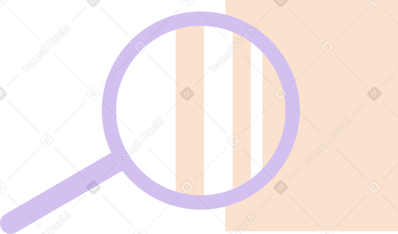search with magnifying glass Illustration in PNG, SVG