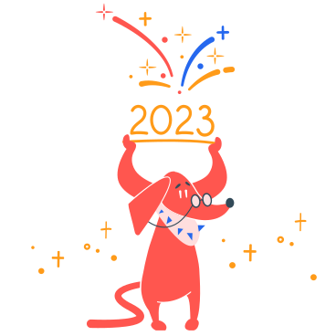 Новый год две тысячи двадцать третий в PNG, SVG