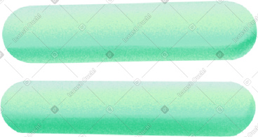 Two green thick rounded stripes PNG, SVG