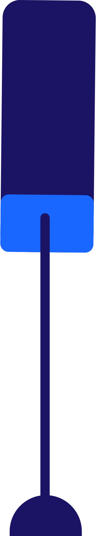 Blaues mikrofon an einem bein PNG, SVG