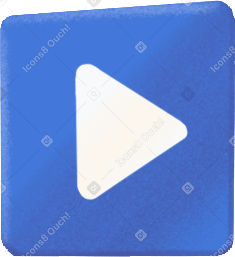 square button with video icon PNG, SVG