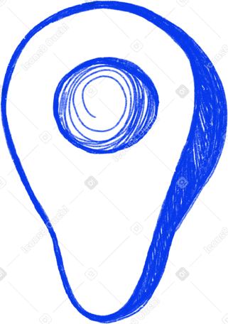 blue half avocado Illustration in PNG, SVG