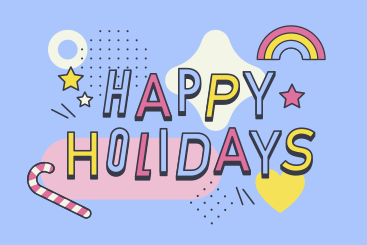 Happy holidays PNG, SVG