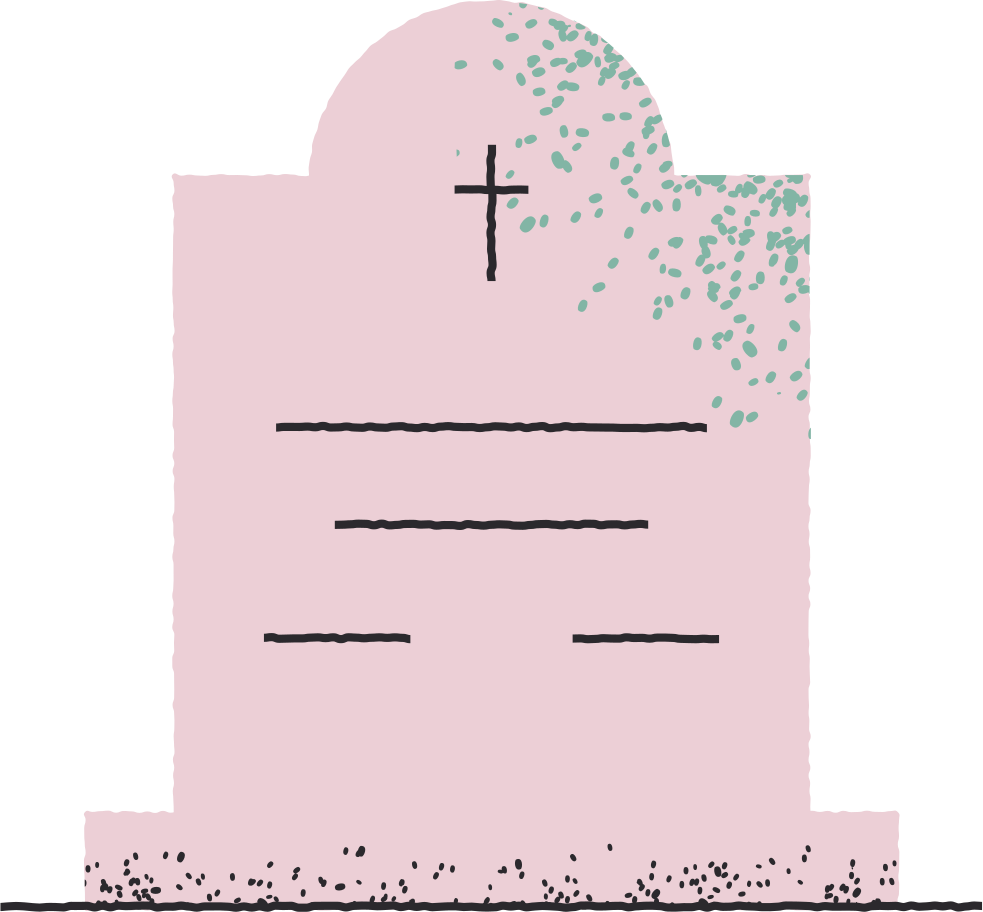 headstone Illustration in PNG, SVG