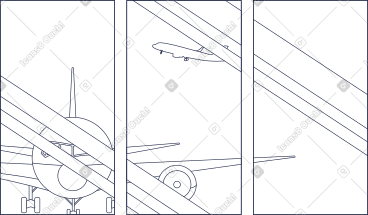 Airport window line PNG, SVG