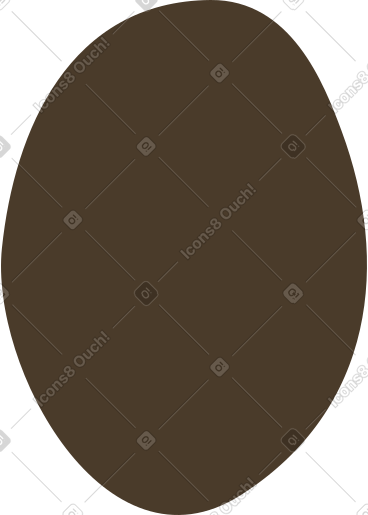 Brown ellipse PNG, SVG