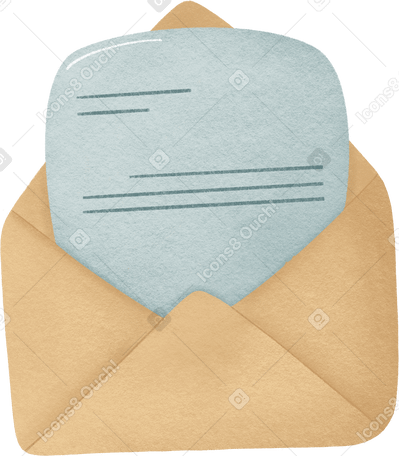 envelope with documents PNG、SVG