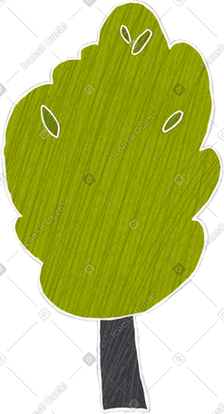 big green tree PNG, SVG