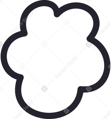 white piece of popcorn PNG, SVG