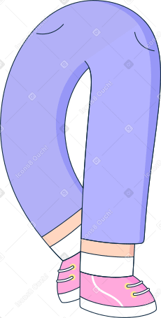 legs in pants Illustration in PNG, SVG