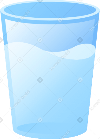 glass water Illustration in PNG, SVG