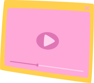 screen with video playing PNG, SVG