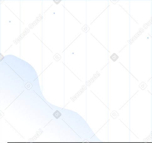 Полосатый фон с голубыми горами в PNG, SVG