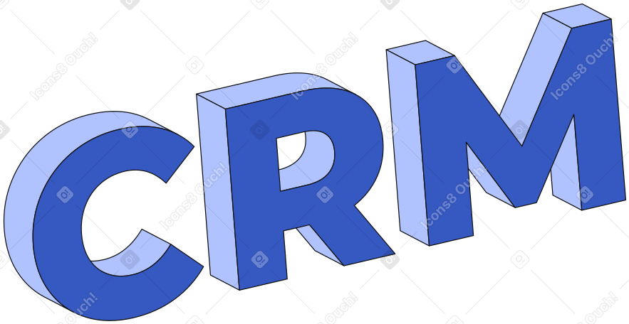 lettering crm text PNG, SVG