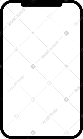 big white mobile phone PNG, SVG