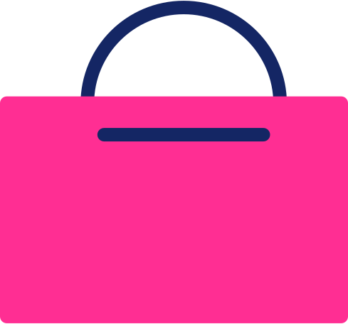 pink bag Illustration in PNG, SVG