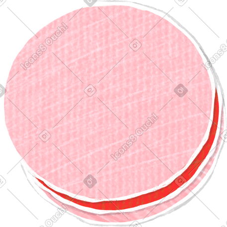 macaroons pink PNG, SVG