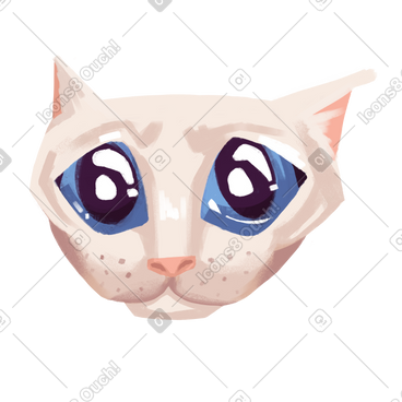 Sad cat PNG, SVG