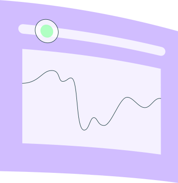 warped chart with slider bar PNG, SVG