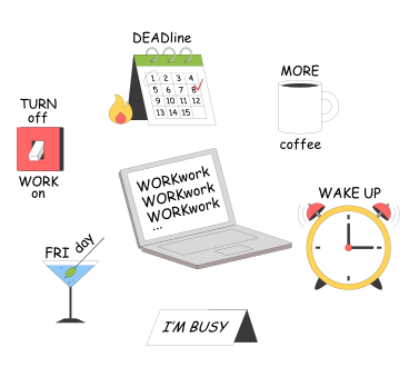 Office items sticker pack PNG, SVG