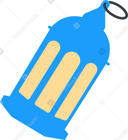 синий фонарь в PNG, SVG