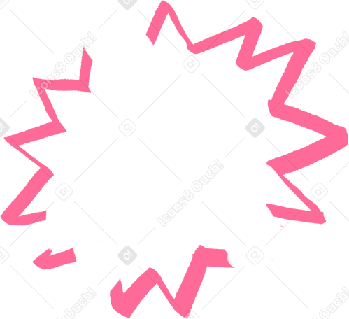 pink parts of explosion Illustration in PNG, SVG
