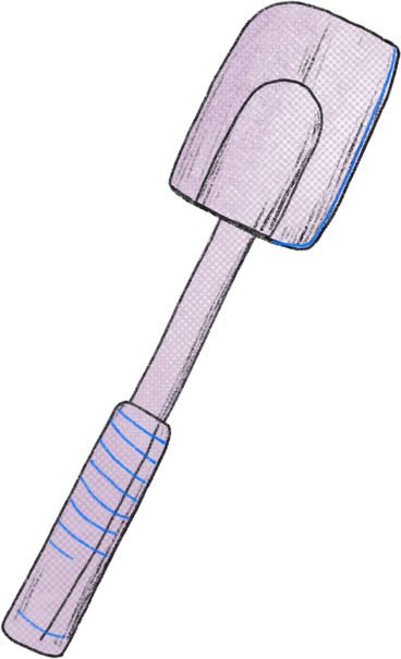 Silicone spatula PNG, SVG