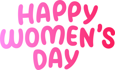 happy womans day lettering PNG, SVG