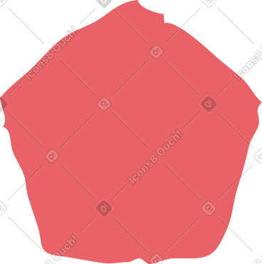 Red pentagon PNG, SVG