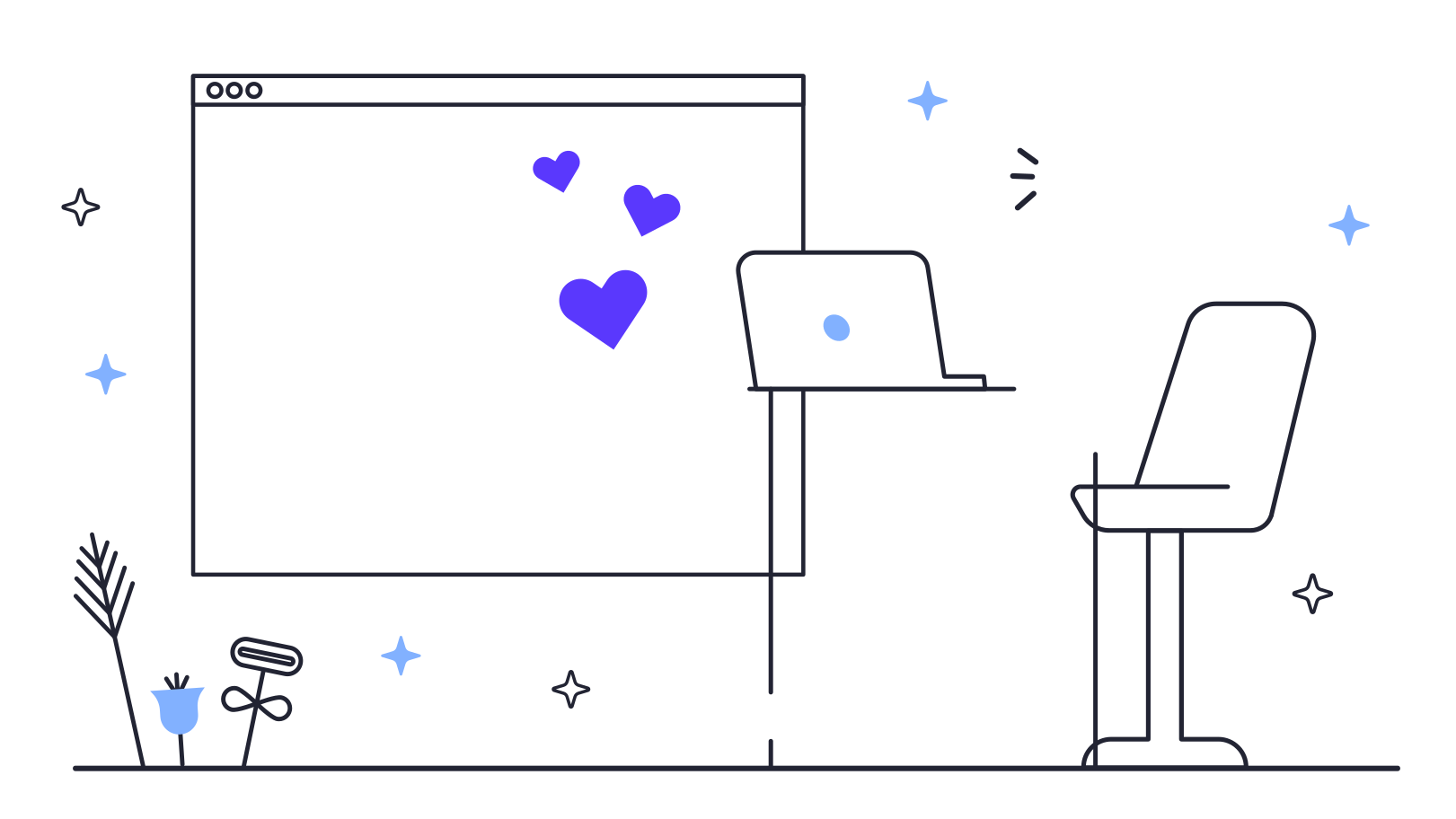 Sending love message Illustration in PNG, SVG