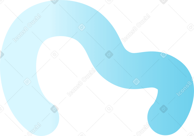 Courbe de dégradé bleu PNG, SVG