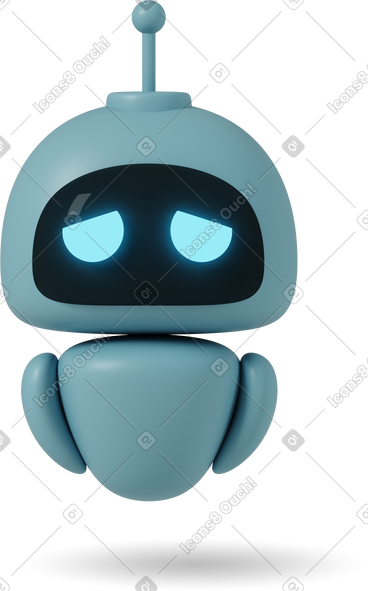 Chatgpt robot sad PNG, SVG