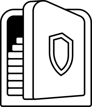 safe with open door and money PNG, SVG