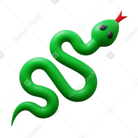 3D snake PNG, SVG