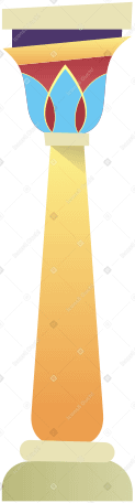 Египетская колонна в PNG, SVG