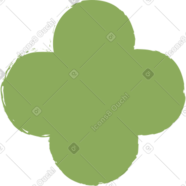 Dark green quatrefoil PNG, SVG