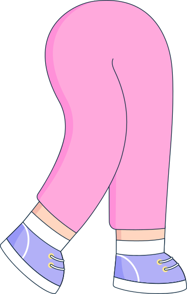 Legs in pink pants PNG、SVG