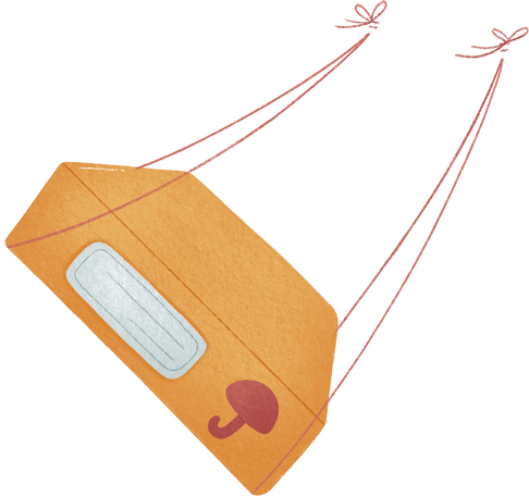 yellow box with ropes Illustration in PNG, SVG