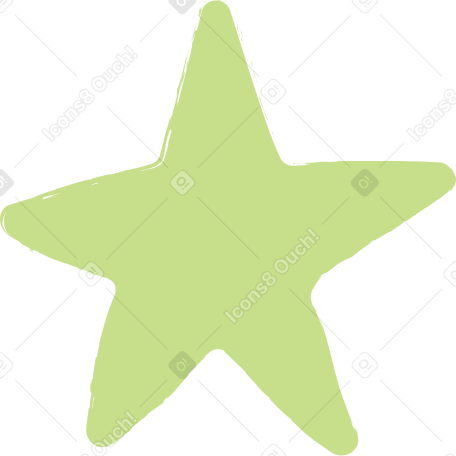 light green star PNG、SVG
