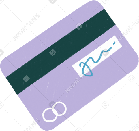 lilac credit card Illustration in PNG, SVG