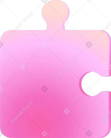 Розовая головоломка в PNG, SVG