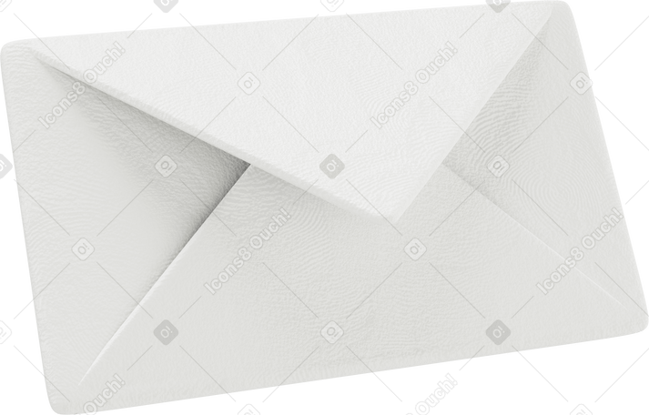 3D 白い封筒 PNG、SVG