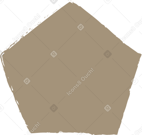grey pentagon PNG, SVG
