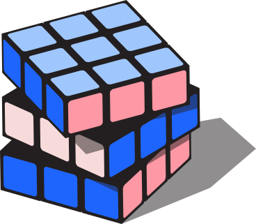 Rubiks cube PNG, SVG