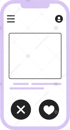 phone with interface Illustration in PNG, SVG