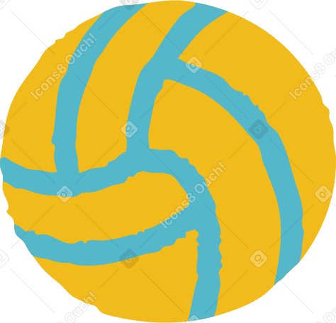 volleyball Illustration in PNG, SVG