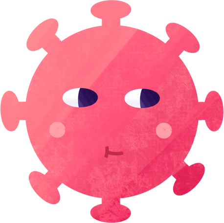 coronavirus covid  bacteria Illustration in PNG, SVG